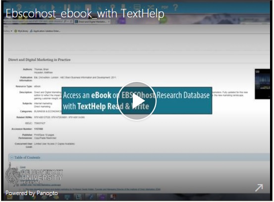 TextHelp Video - click